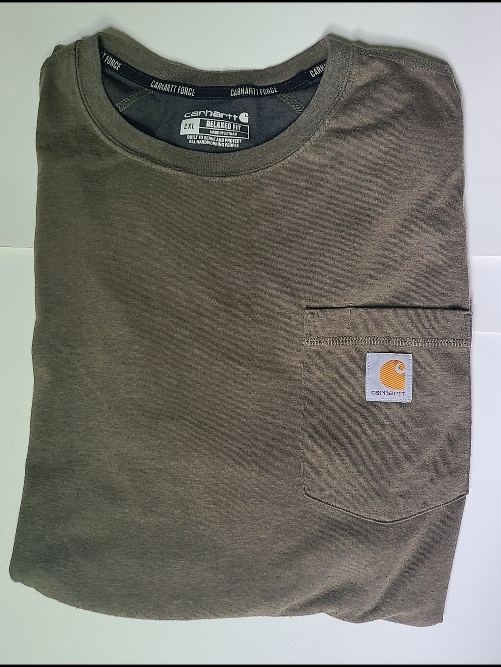 Carhartt Relaxed Fit Pocket Tee - Light Gray